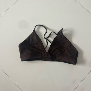 Crop Shop Boutique, espresso marl crop top, size S, like new
